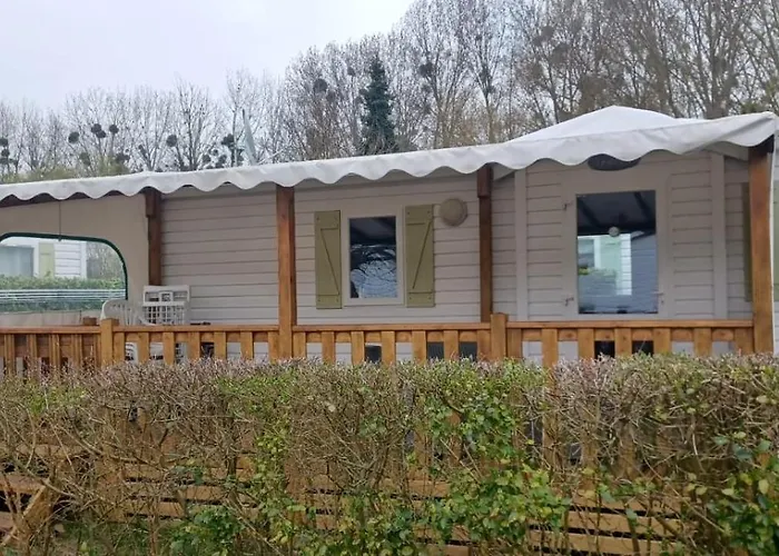 Sejour Normandie, Mobilhome 5p Tv Belle Terrasse Couverte Wifi Climatisation Au Calme Proche Riviere *