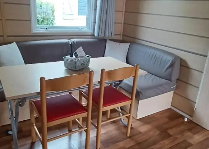 Sejour Normandie, Mobilhome 5p Tv Belle Terrasse Couverte Wifi Climatisation Au Calme Proche Riviere Camping